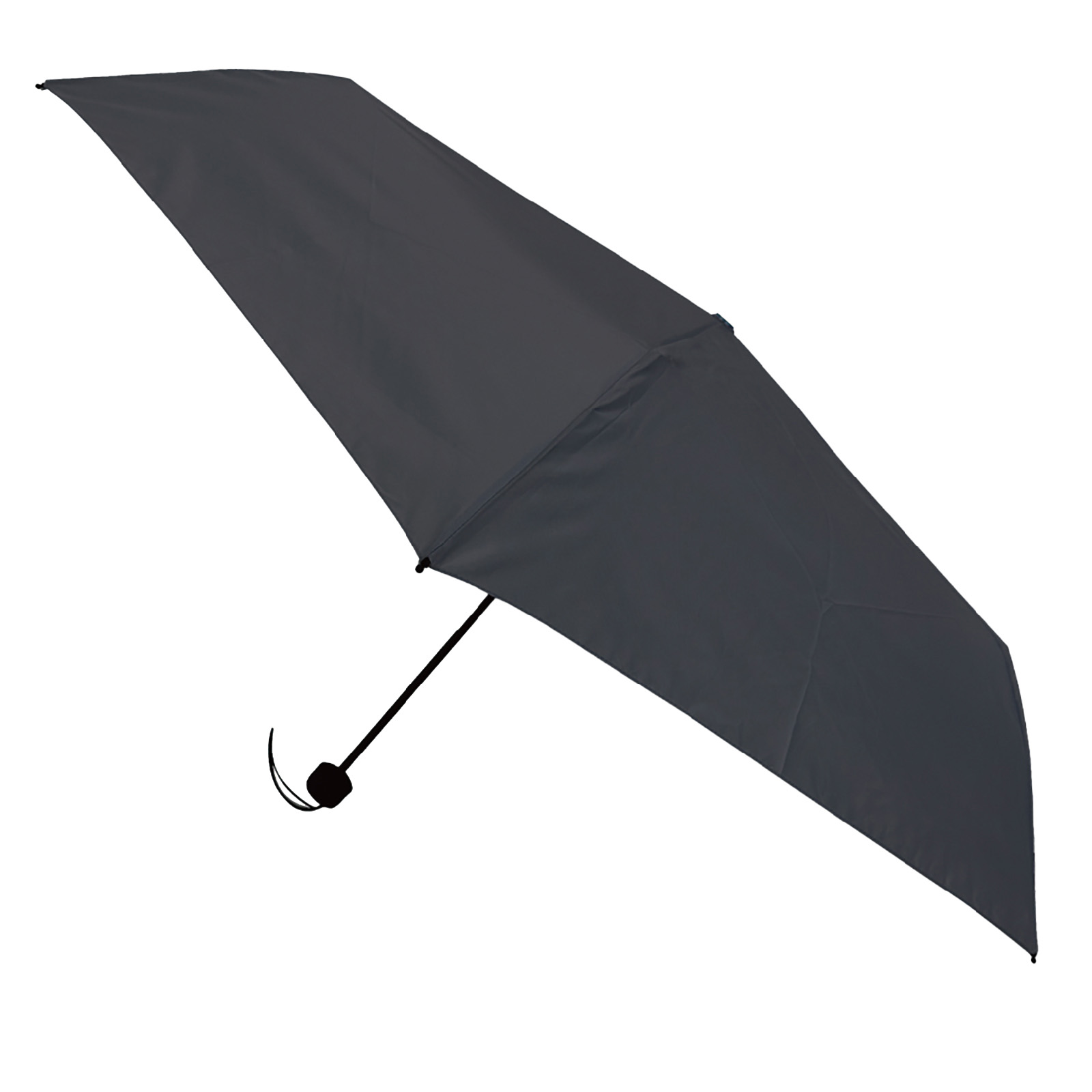 熱中症対策 / 6本骨55cm 晴雨兼用 折畳み傘 黒 単品 27766