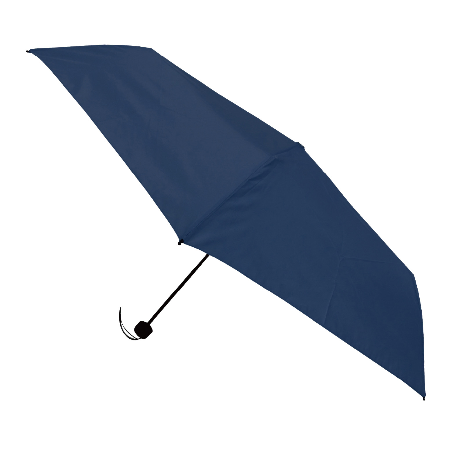熱中症対策 / 6本骨55cm 晴雨兼用 折畳み傘 ネイビー 単品 27767