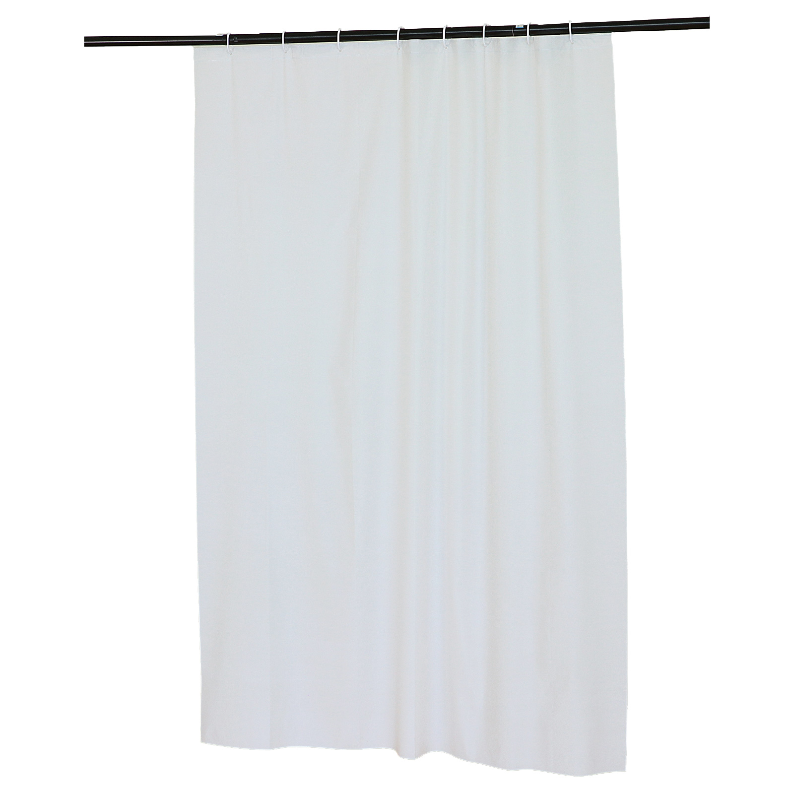 日用品 / シャワーカーテン ホワイト 130×178cm フック付き 単品 33000