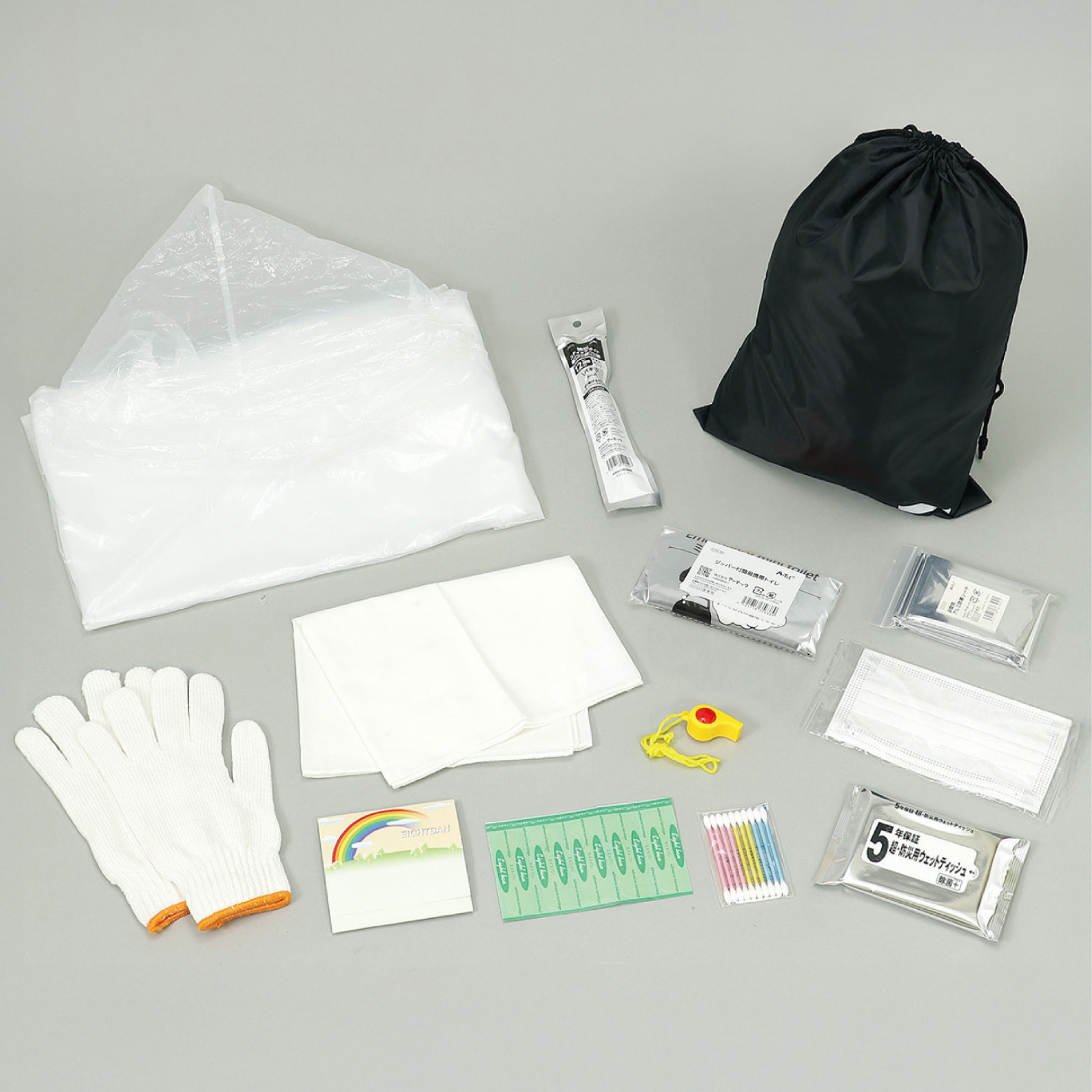 防災用品 / 緊急避難セット12点 35502