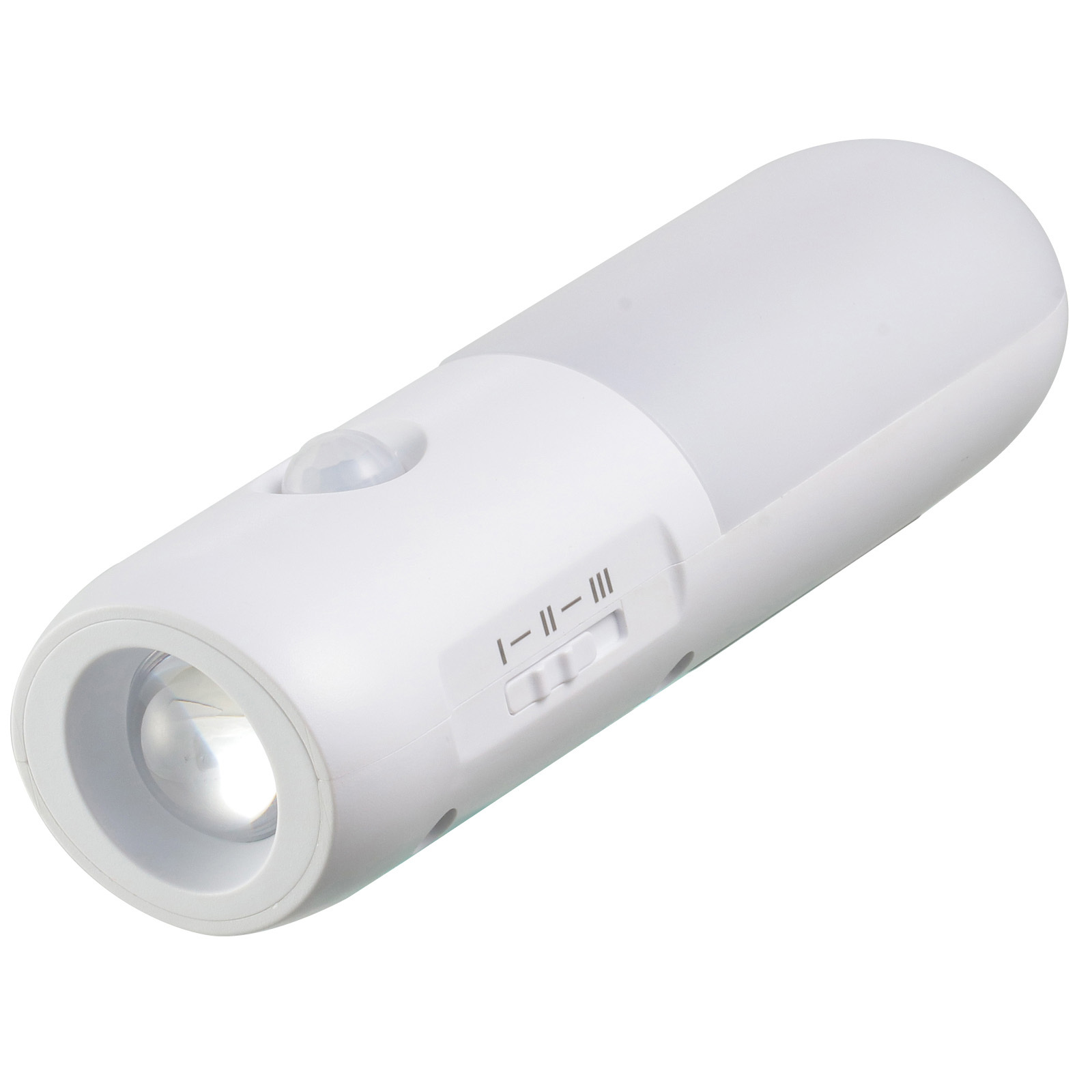 防災用品 / 懐中電灯付防災センサーライト 白 単品 35618