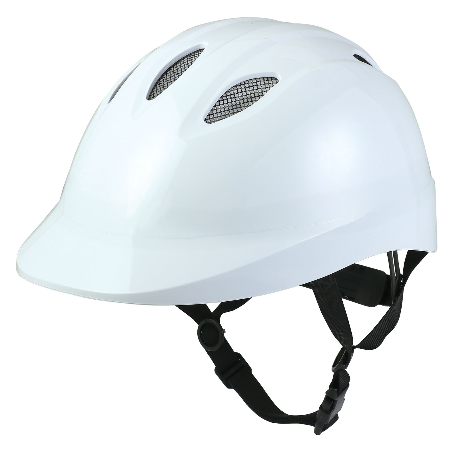 防犯・防災用品 / 自転車用ヘルメット メッシュ+通気孔付モデル L ホワイト 単品 36527