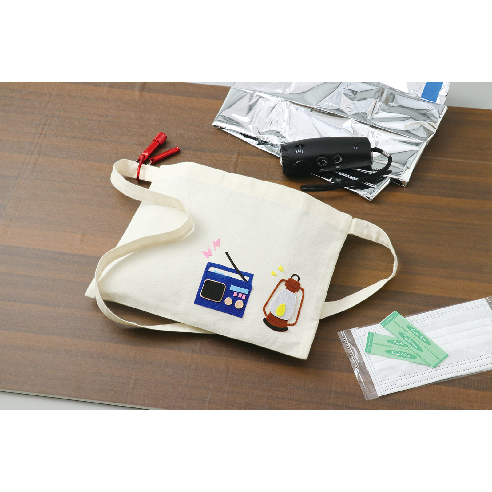 防災用品 / 防災サコッシュ(半縫製) セット 50850