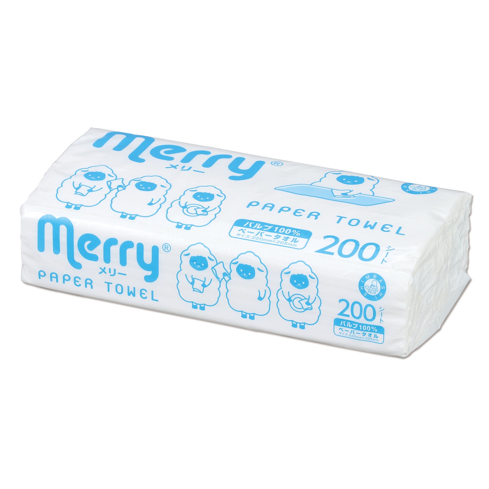 タオル・ハンカチ / 新メリータオル200x250mm 200枚 単品 52230