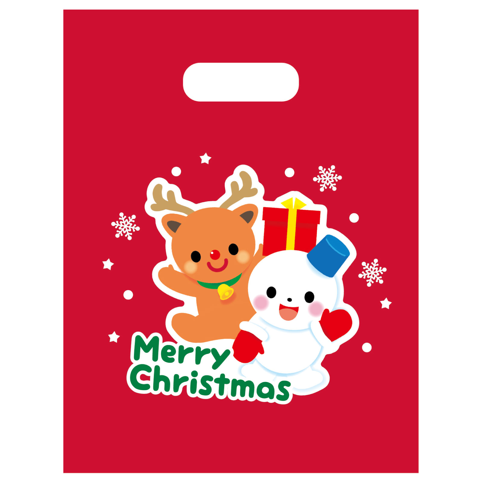 クリスマス / クリスマスプレゼント袋 小(マチ無)100枚 セット 6714