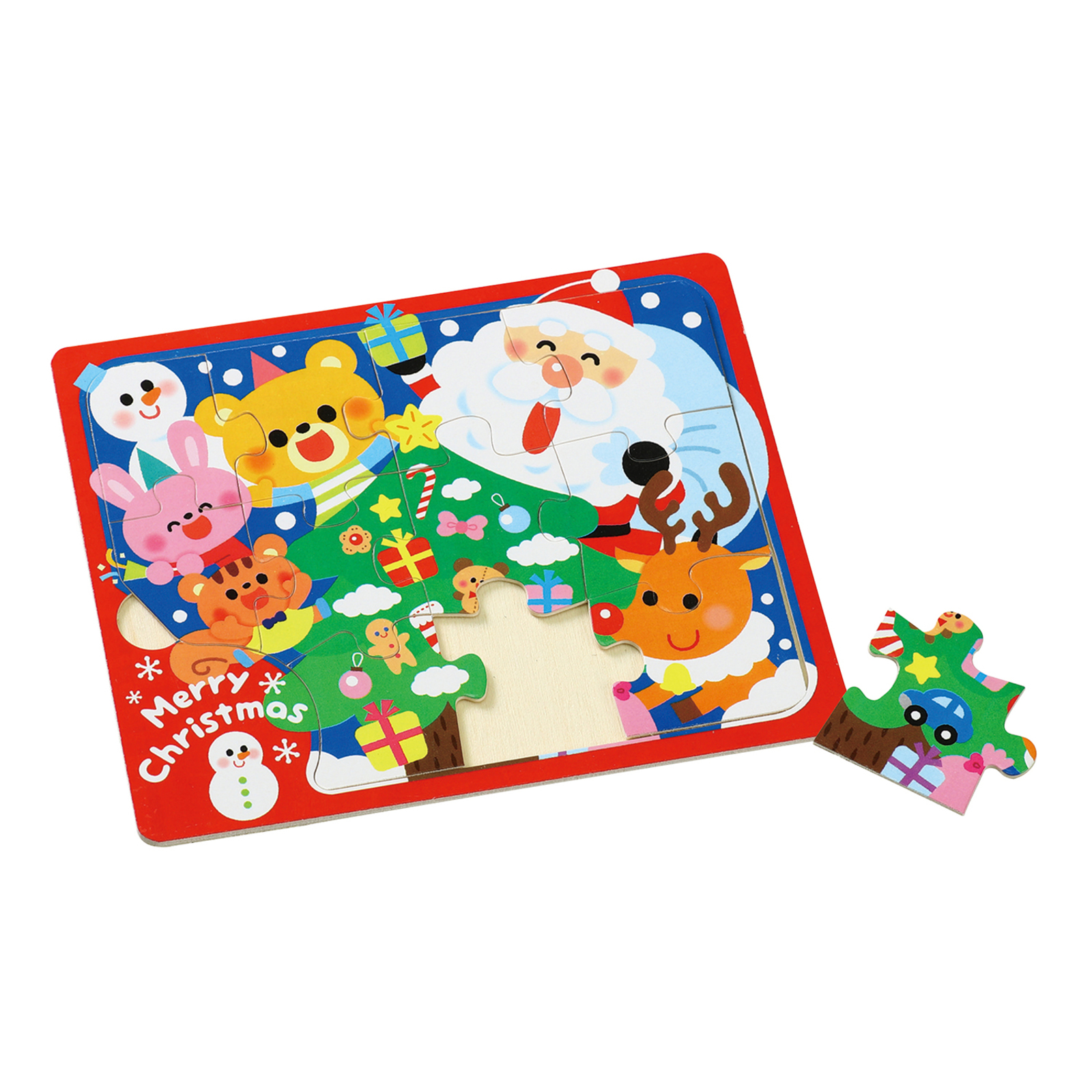 クリスマス / 木製クリスマスジグソーパズル クリスマスツリー 単品 6721