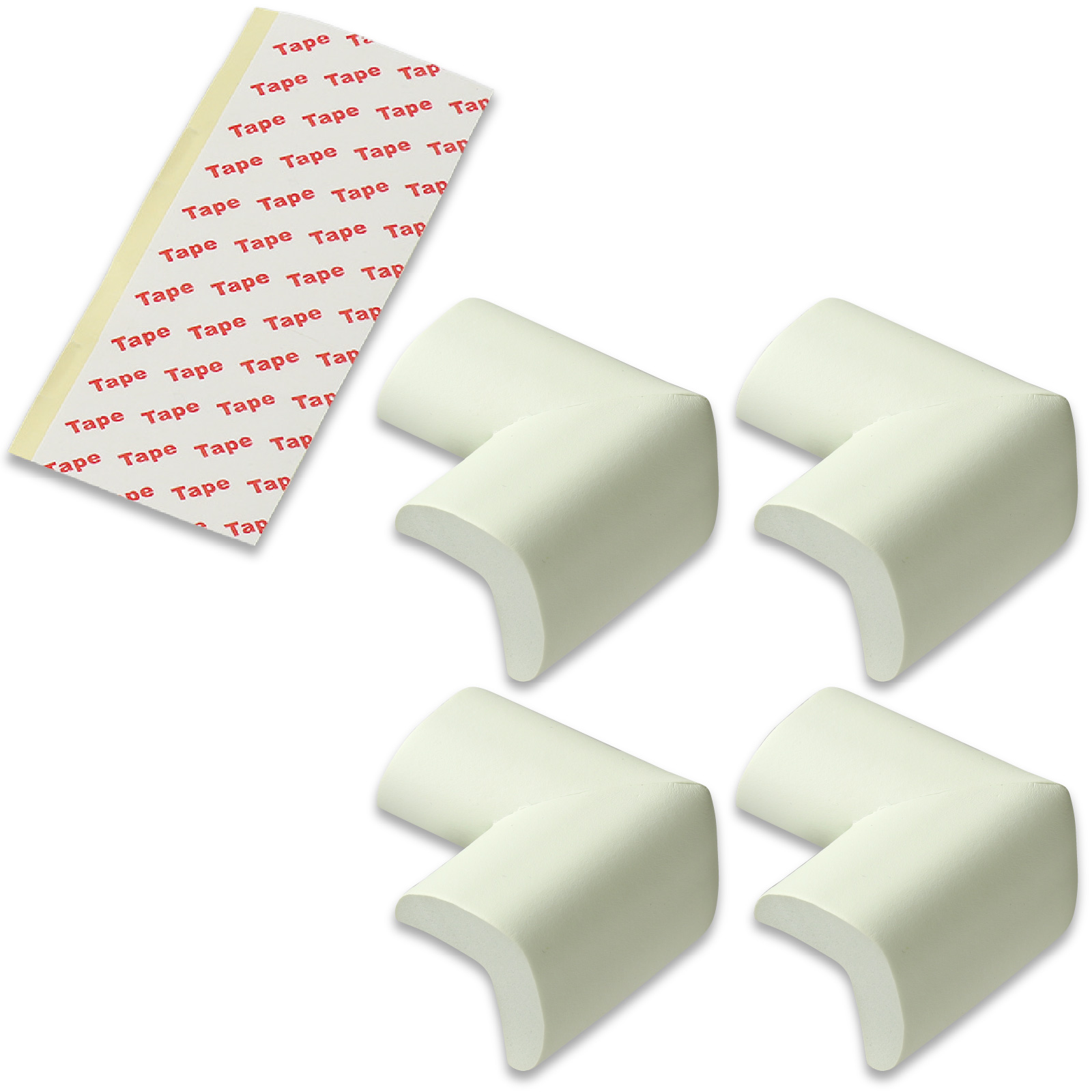 日用品 / コーナーガードクッション白 角タイプ4個組 7195