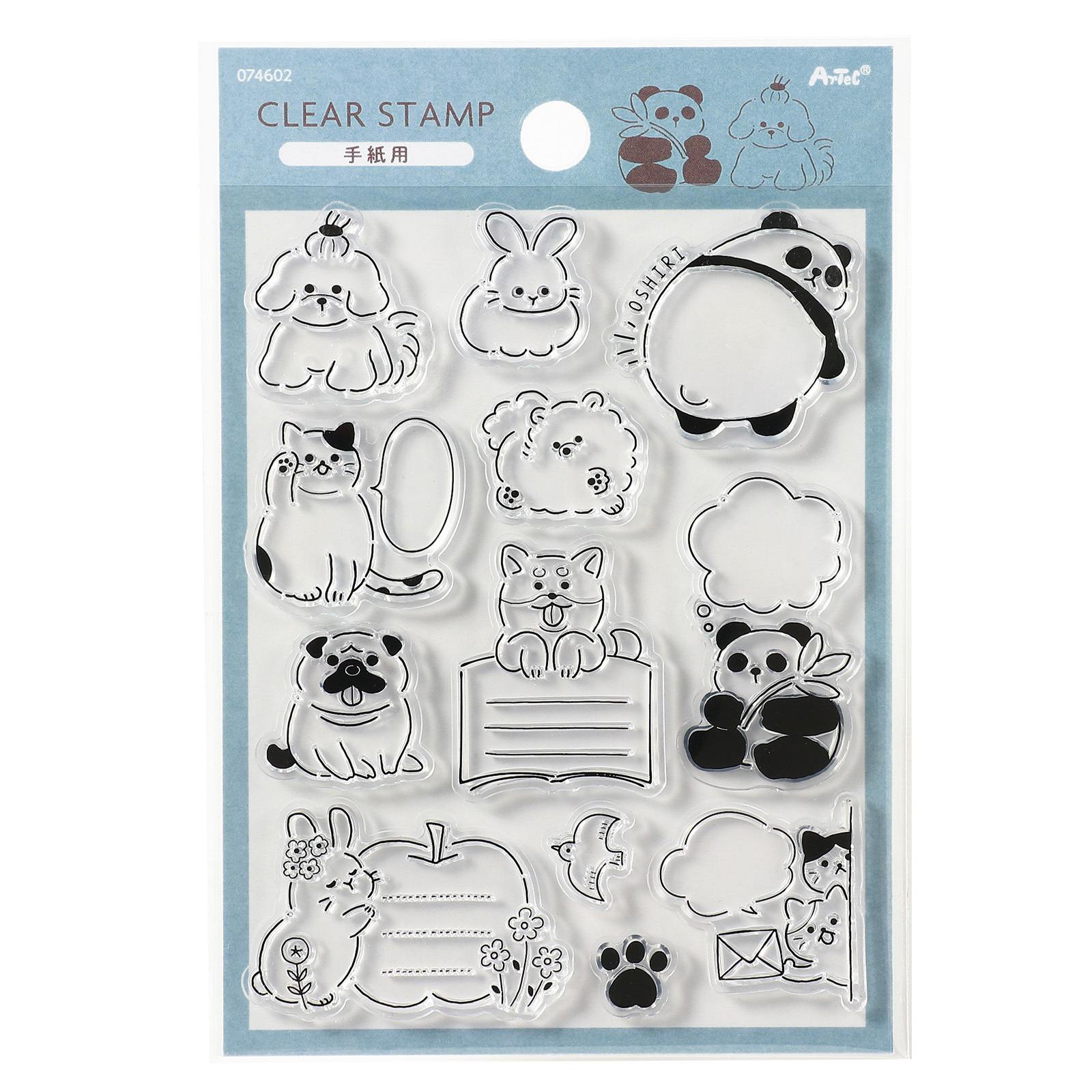 文具 / 手紙用クリアスタンプ 単品 74602