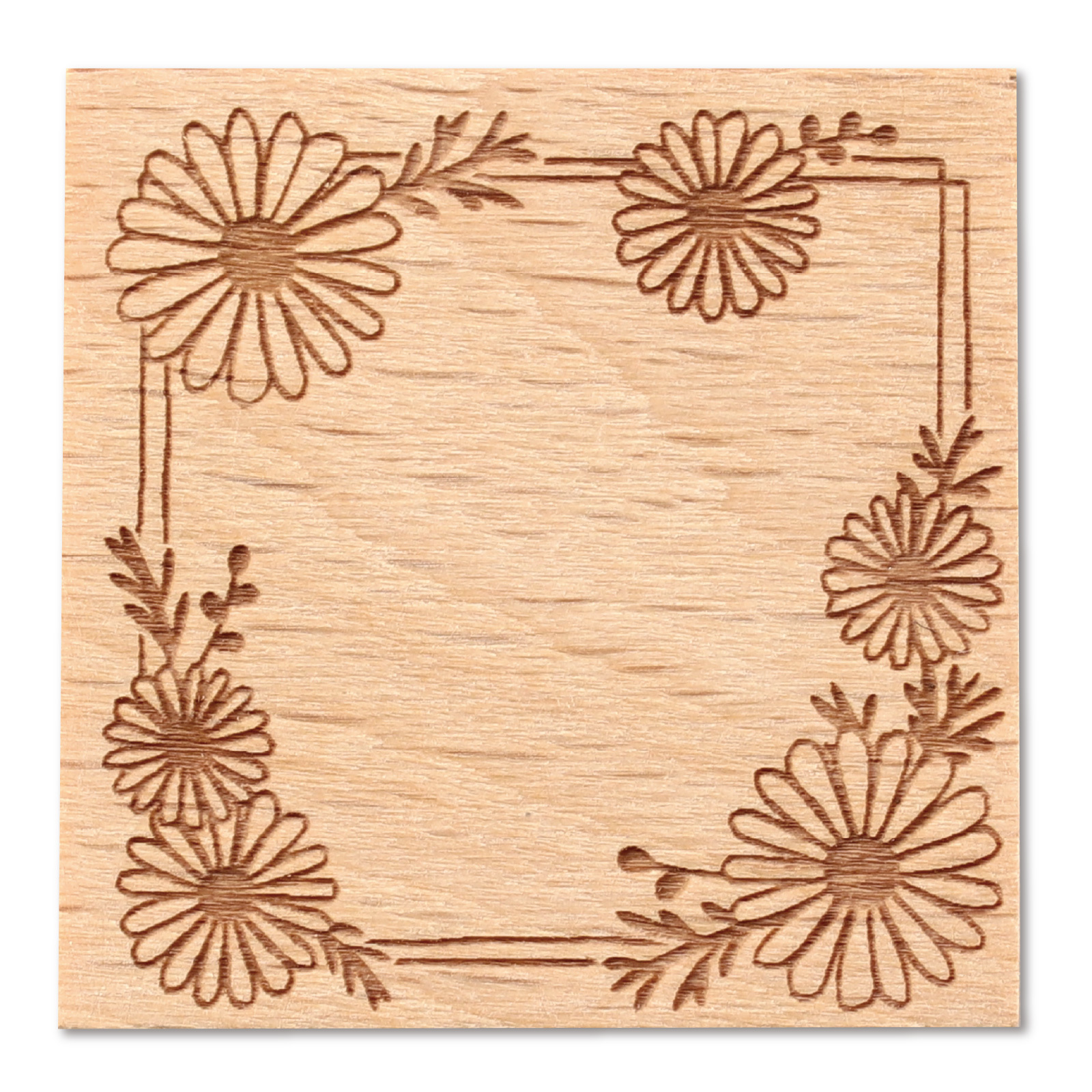 文具 / 木柄スタンプ30 レトロフラワー 木春菊 単品 74751