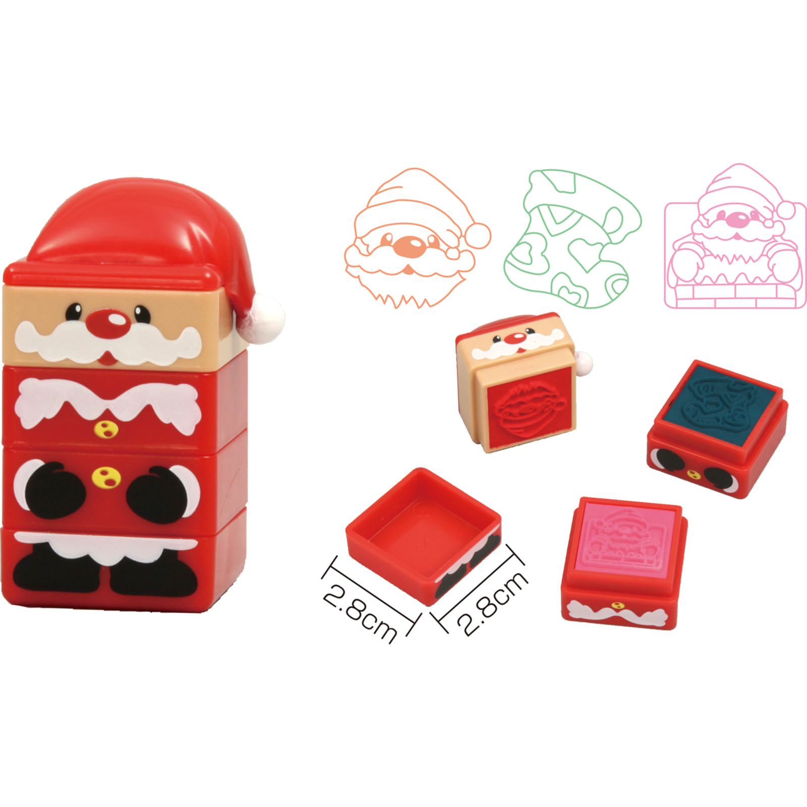 文具 / トリプルスタンプ サンタクロース 単品 7683
