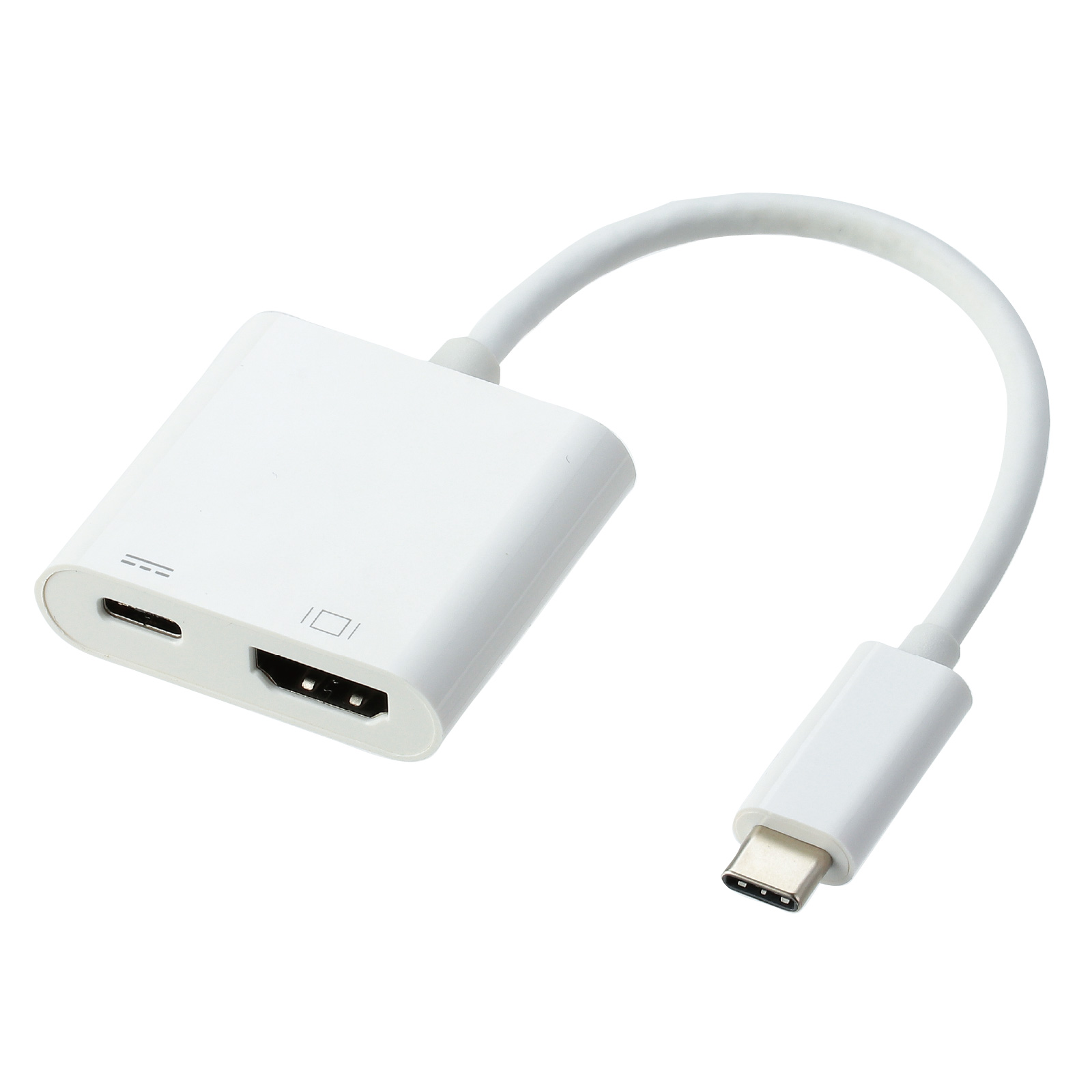 PC周辺用品 / USB-C to HDMI変換アダプタ 4K30Hz(PD100W) 白 単品 91558
