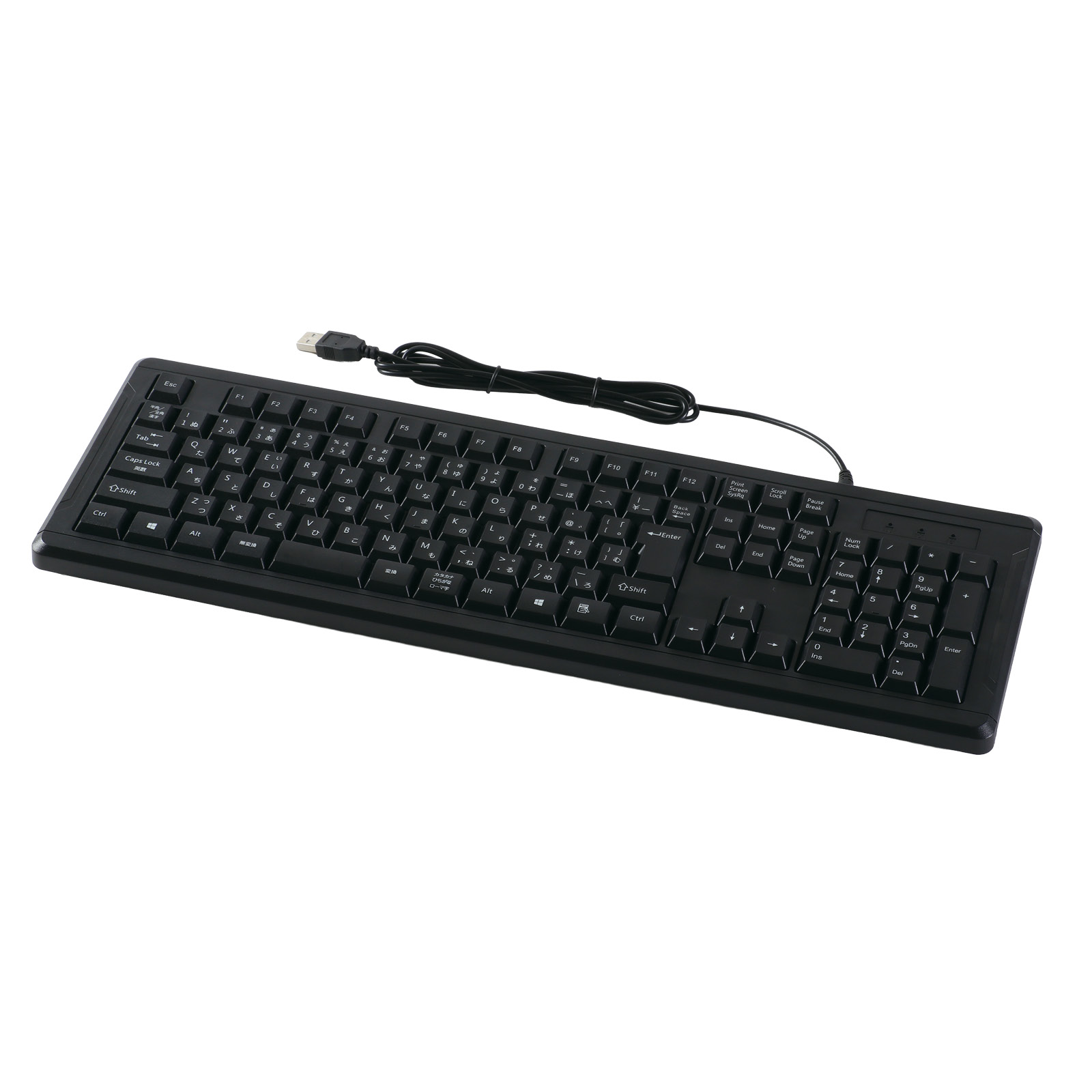 PC周辺用品 / 日本語配列109キー 有線キーボード ブラック 単品 91586