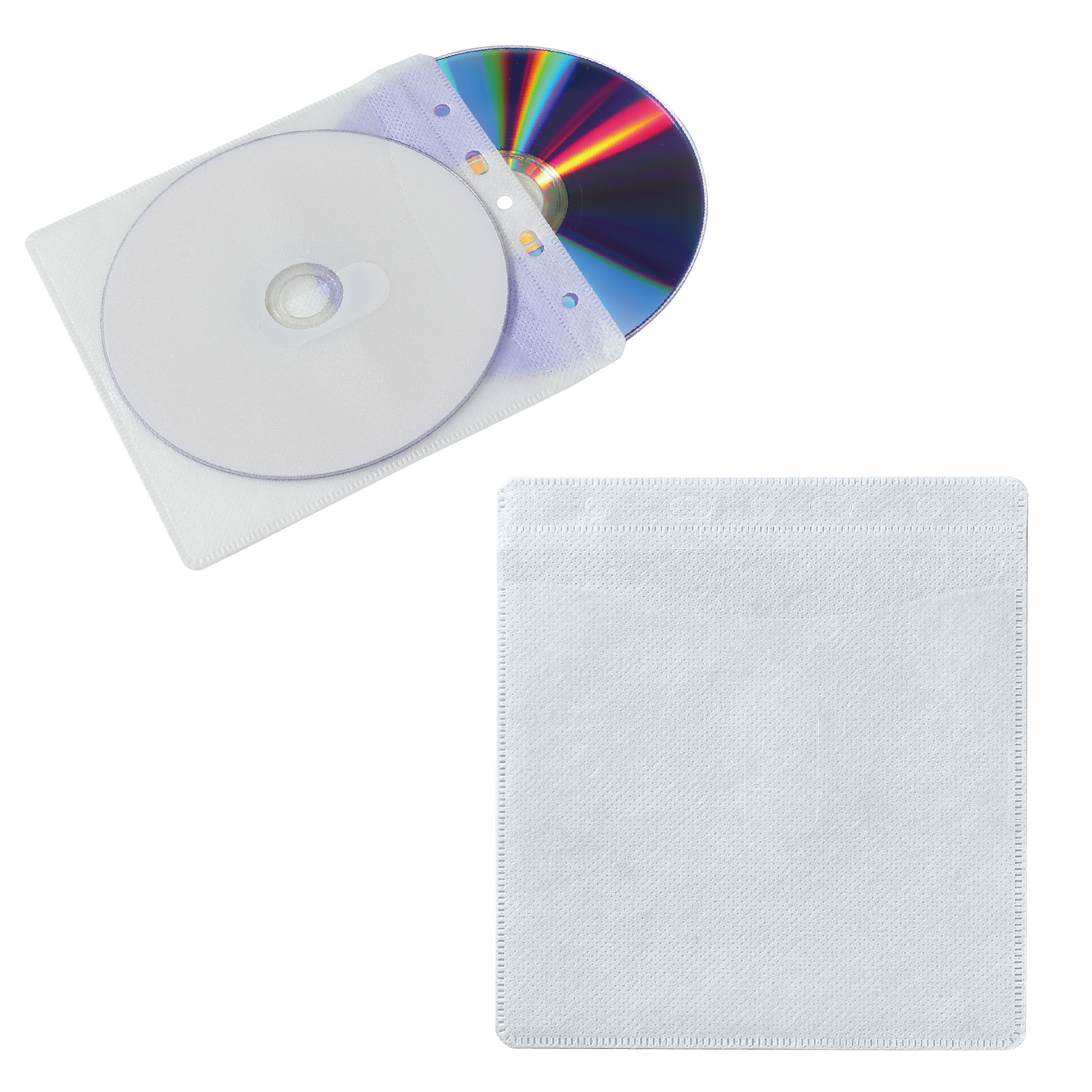 PC周辺用品 / CD・DVD用不織布ケース50枚入り 91874