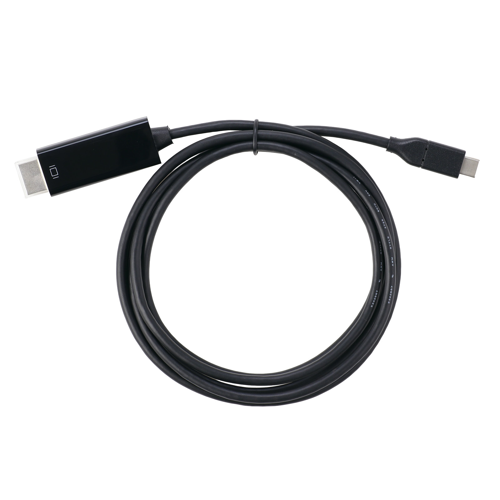PC周辺用品 / USB TypeC-HDMI変換ケーブル(1.8m) 4K対応30Hz ブラック 単品 91935