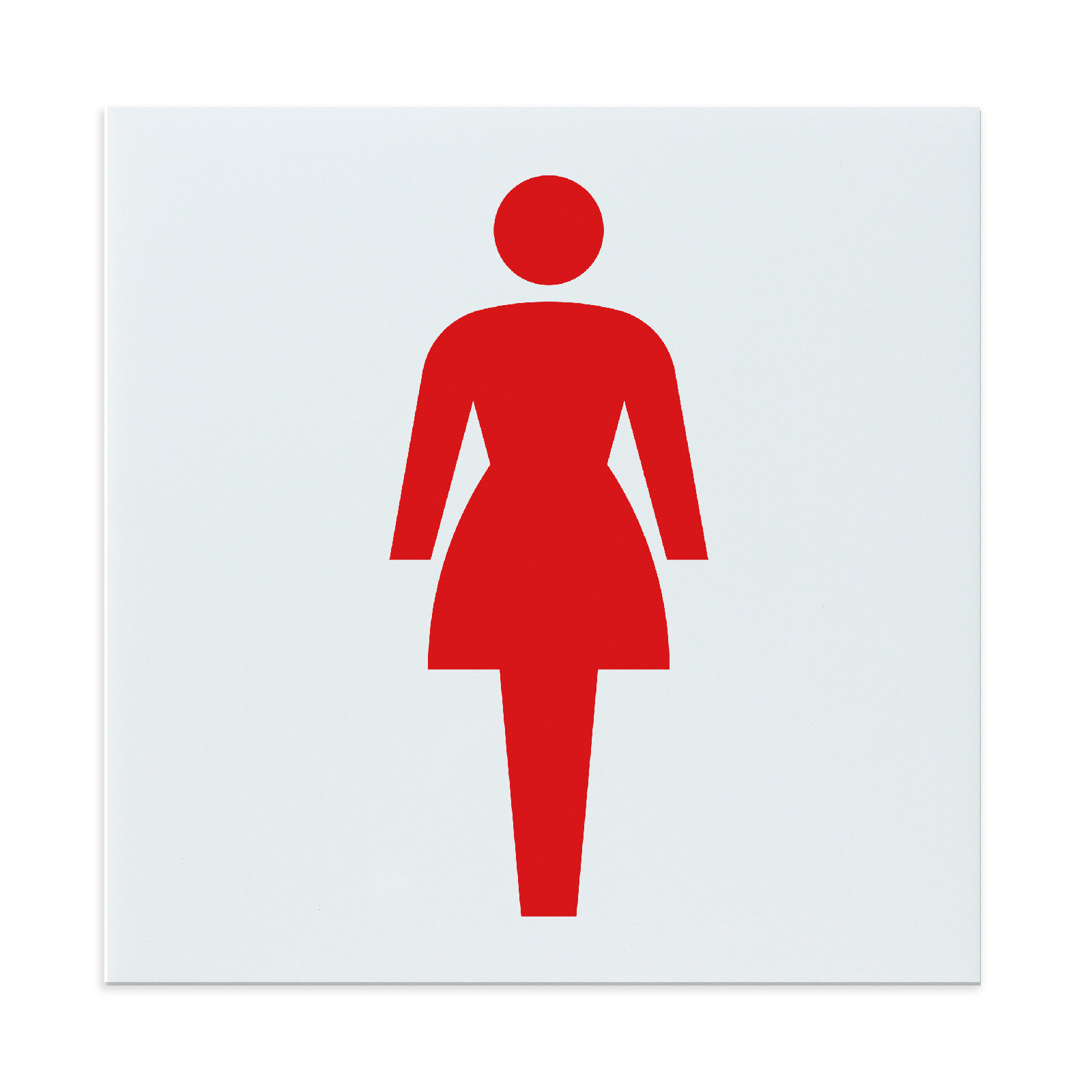 PC周辺用品 / アクリル室名札 女子トイレ 150×150×3mm 単品 92120