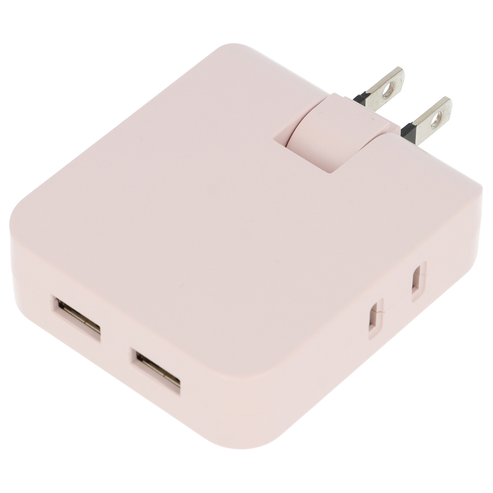 PC周辺用品 / USBポート付 コンセントタップ ピンク 単品 92172