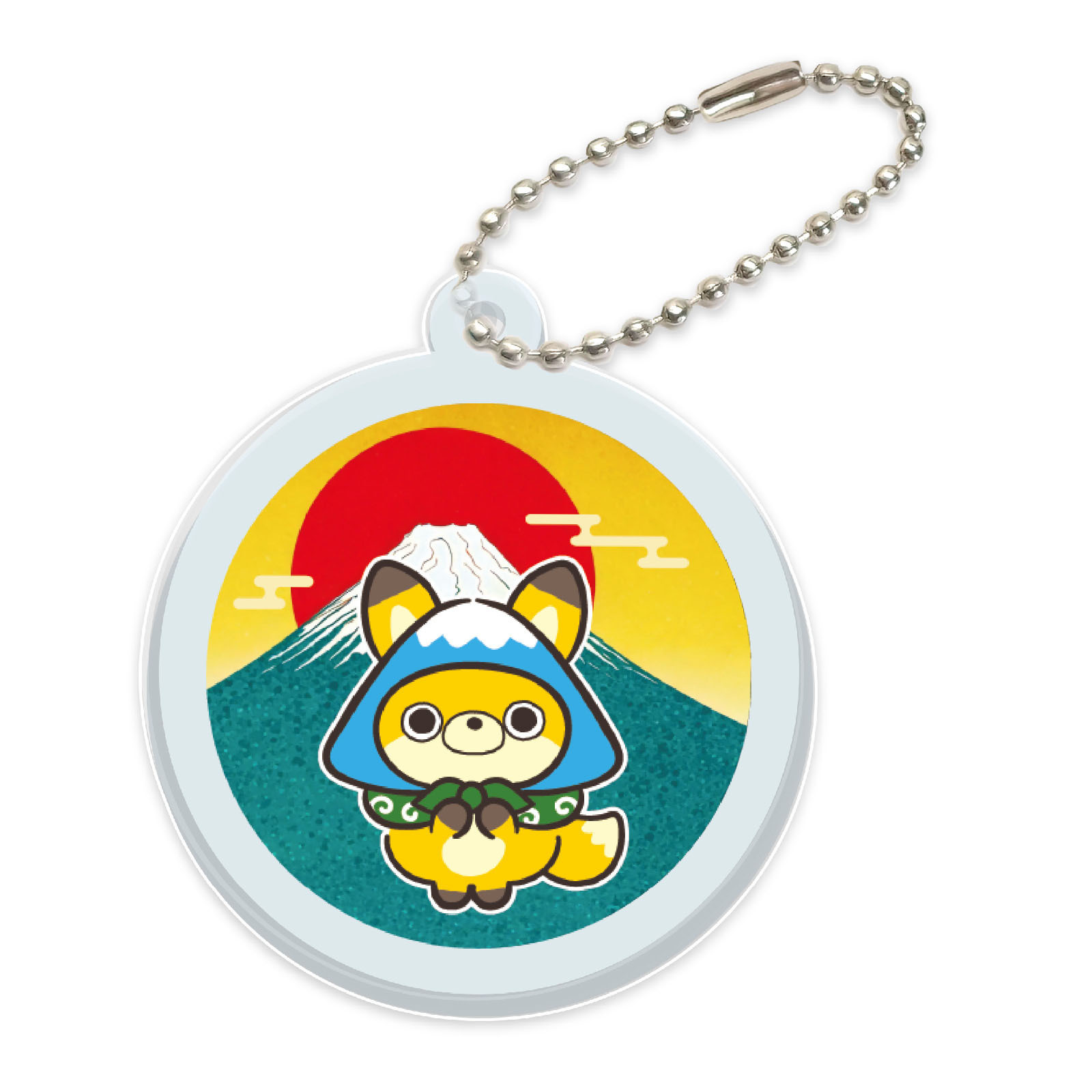 記念品 / ばけたび富士山 アクリルキーホルダー 丸形 単品 92937