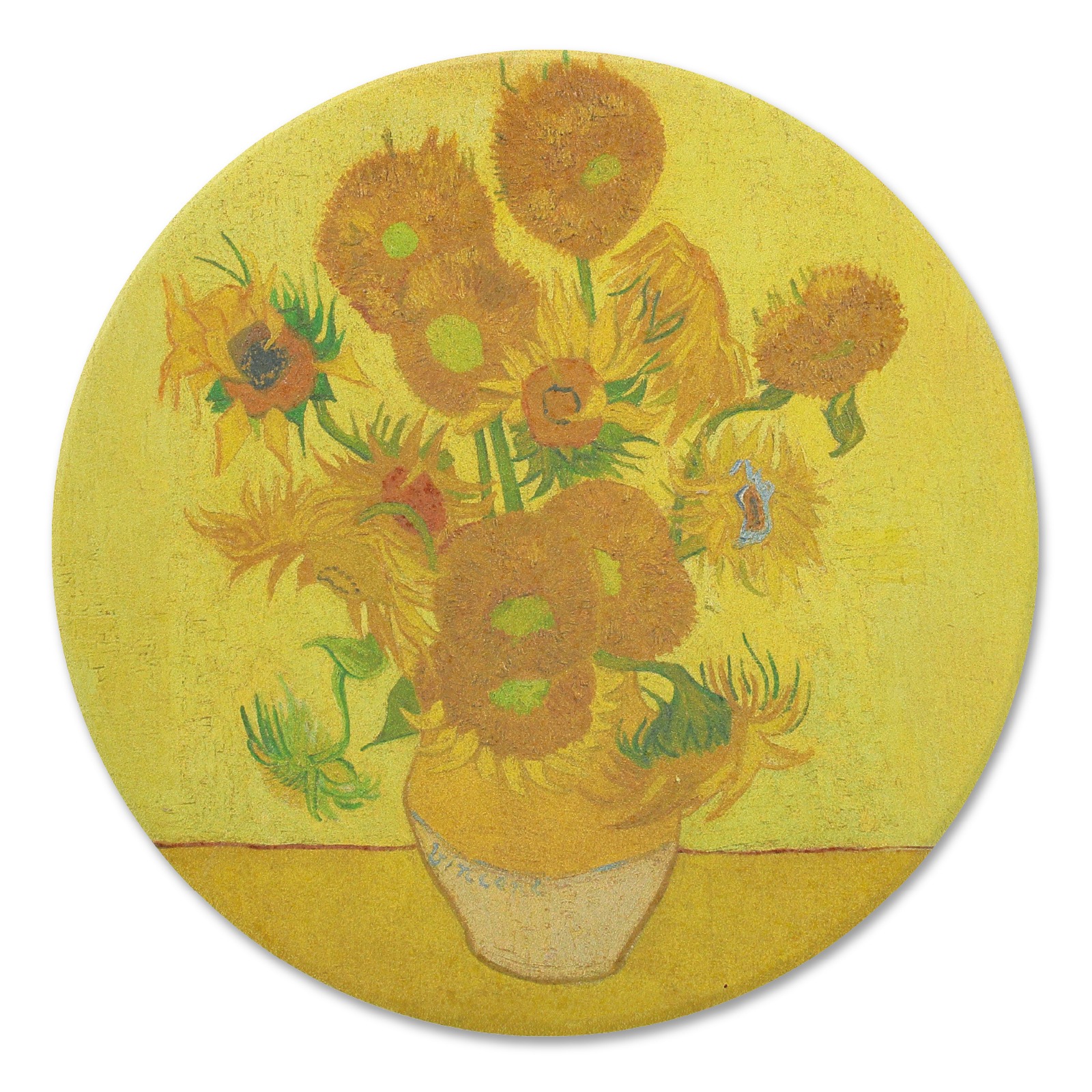 日用品 / 白雲石コースター名画 ひまわり 単品 93011