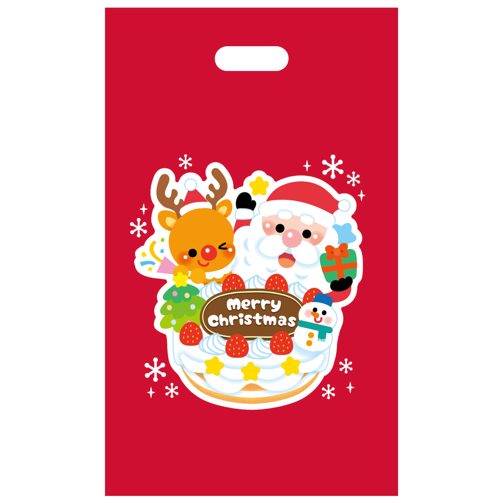 クリスマス / クリスマスプレゼント袋(マチ無) 100枚 セット 9534
