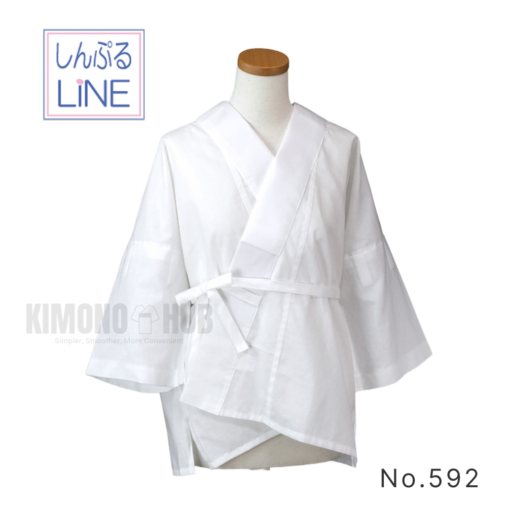 NO.592 / 下着 / しんぷるLINE半襦袢（M / L） / あづま姿