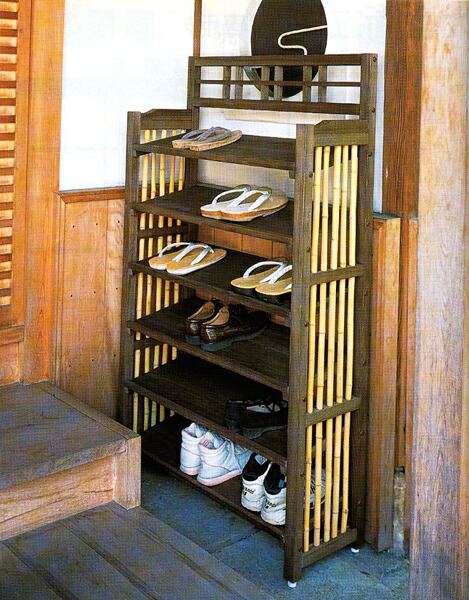 仏具 / 竹製履物棚 のためお時間がかかります 靴棚 履物置き 靴置き 収納 シューズラック