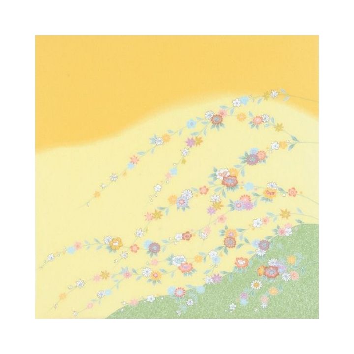 風呂敷 / 68cm ちりめん 7号 箱入 二巾 絹100% 正絹 うさぎ 日本製