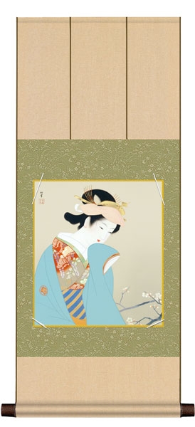 色紙掛け / 上村 松園 春芳 紙色セット 八坂緞子色紙掛