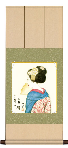 色紙掛け / 竹久 夢二 舞姫 紙色セット 八坂緞子色紙掛