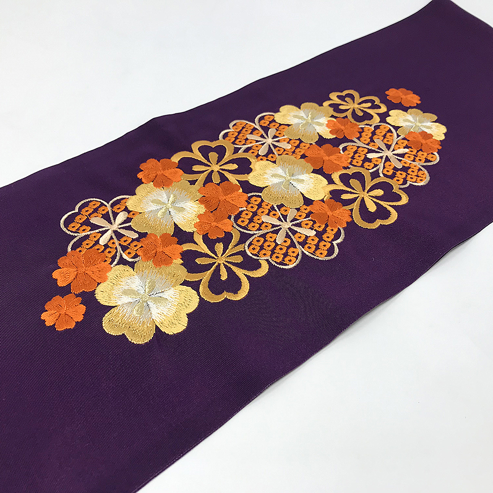 半衿 / 刺繡 桜鹿の子