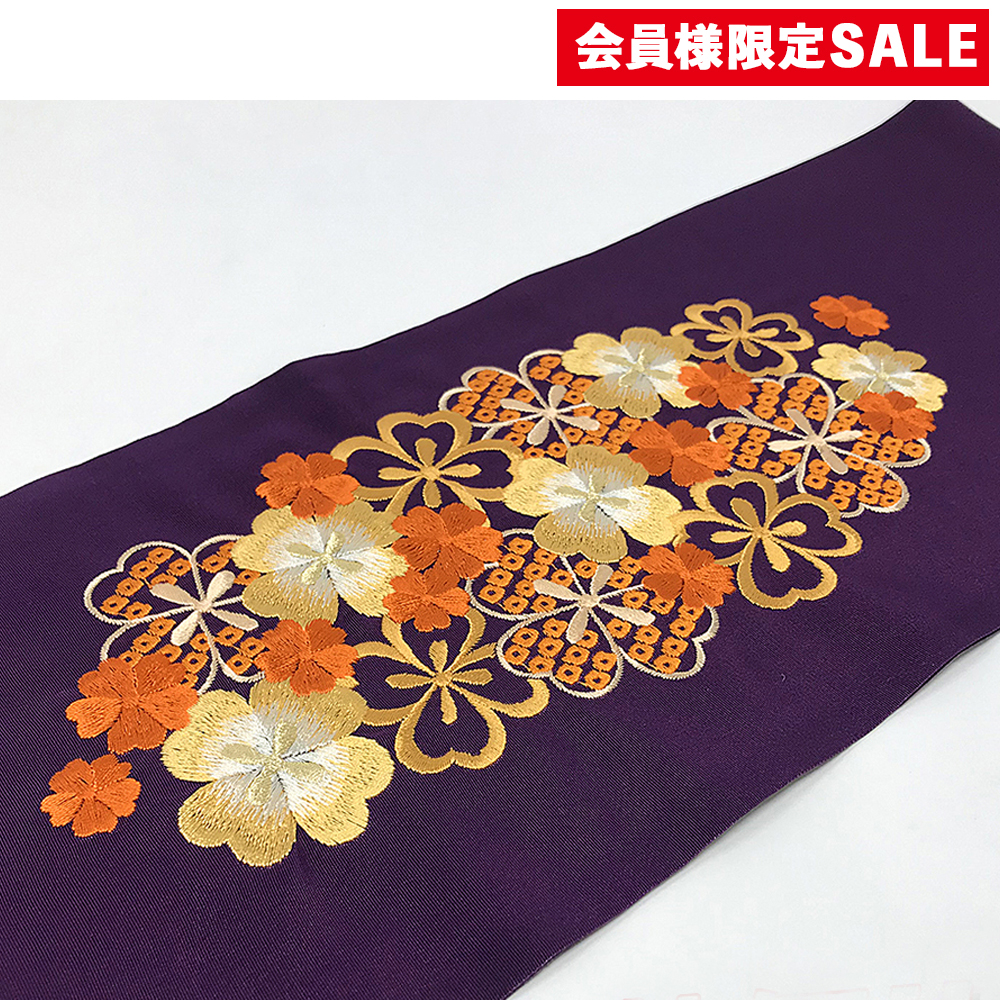 半衿 / 刺繡 桜鹿の子