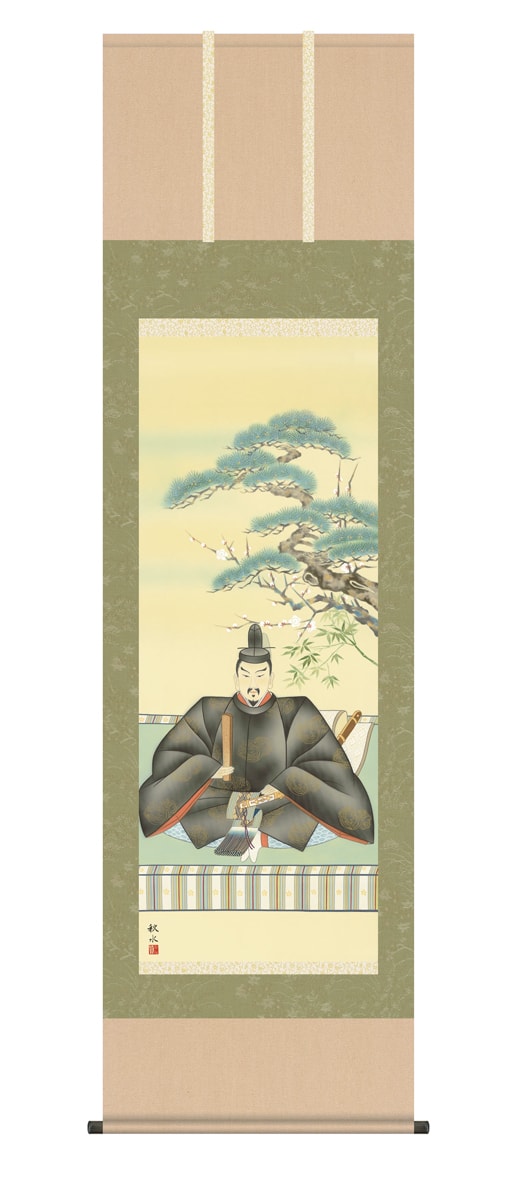 掛け軸 / 販売 天神 浮田 秋水 端午の節句 こどもの日 初節句 お正月 天神様