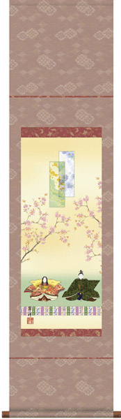 掛け軸 / 販売 尺幅 段雛 遠山 翠洋