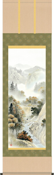 掛け軸 / 山水 紅洋