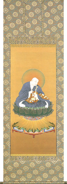 掛け軸 / 法然上人 中村 永湖 太巻桐箱収納