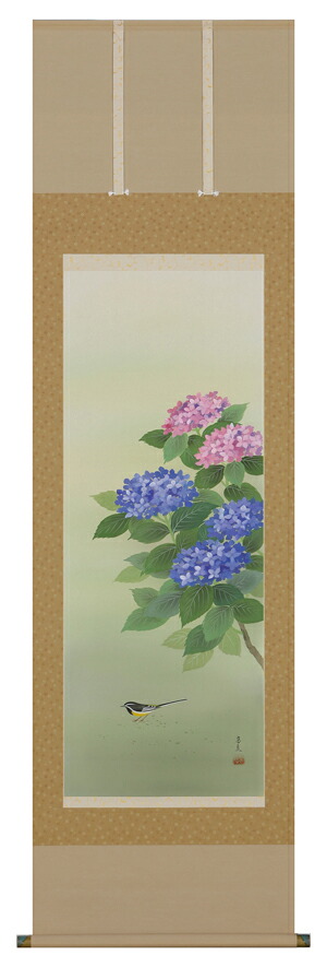 掛け軸 / 紫陽花 堀 高泉