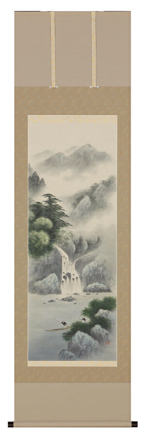 掛け軸 / 冷韻山水 倉地 邦彦