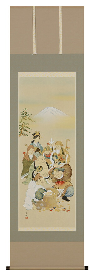 掛け軸 / 七福神 今井 真秋