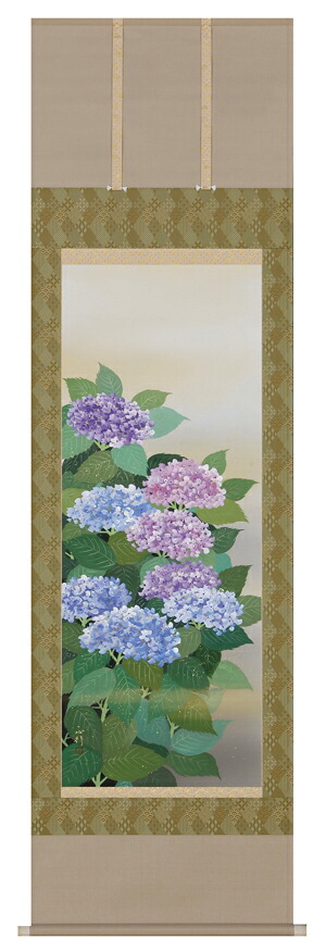 掛け軸 / 紫陽花 川島 正行