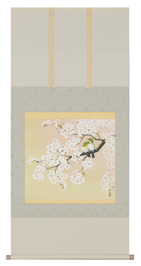 掛け軸 / 桜花 井上 清治