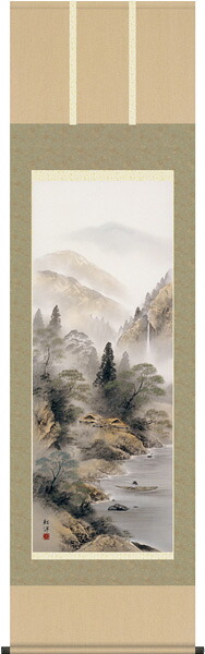 掛け軸 / 山水 紅洋