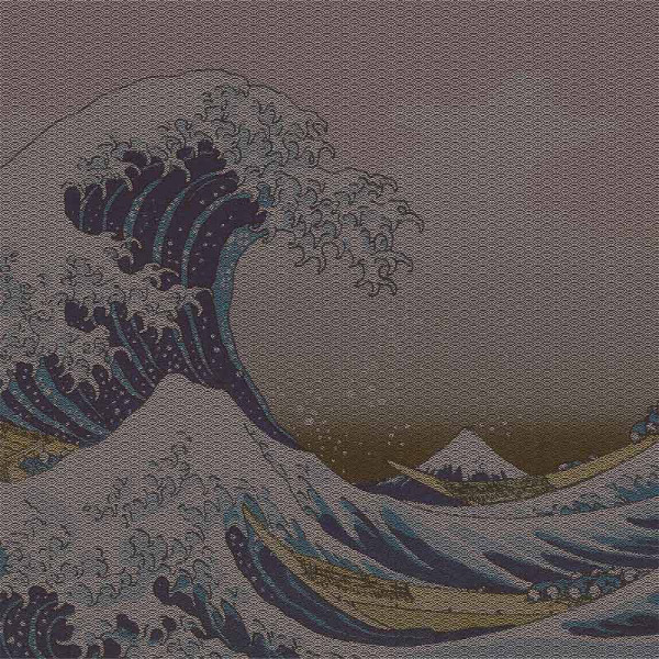 超撥水風呂敷 / ながれ 128cm 大判 青海波 アムンゼンタイプ 水を弾く 防災 日本製