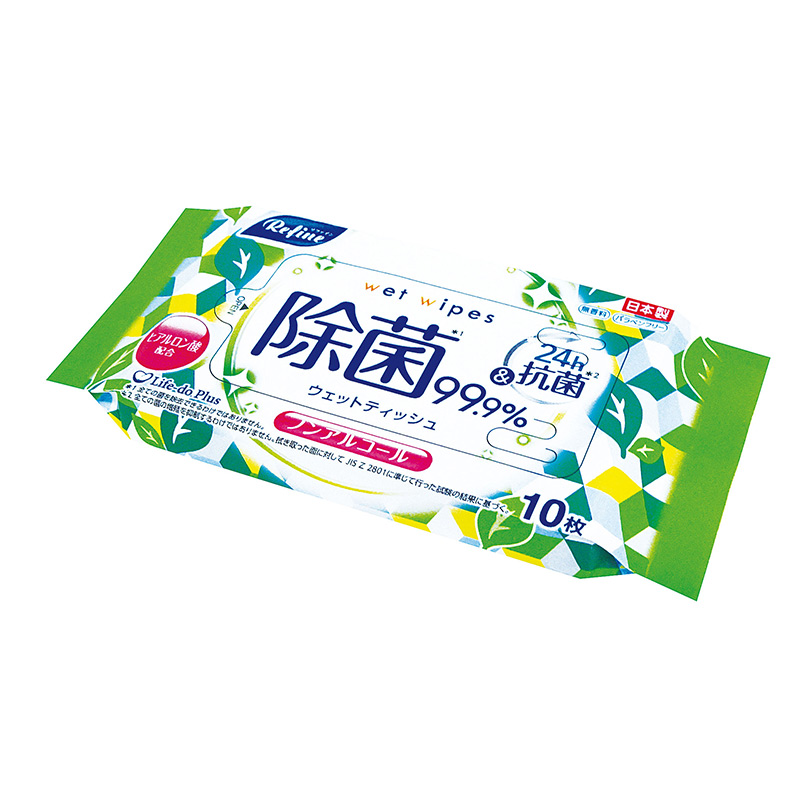リファイン除菌ポケットウェットティッシュ10枚入 商品画像1