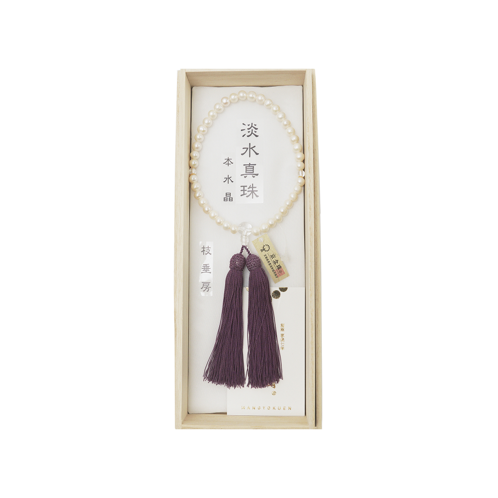 淡水真珠 本水晶仕立て 枝垂房