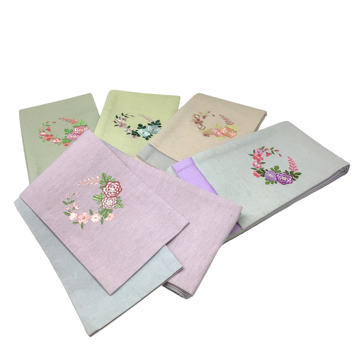 レディース半幅帯 帯 刺繍帯 ワンポイント刺繍入り