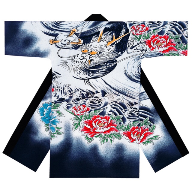 衣装関係・お祭り関連 / 長半纏(はんてん・法被・はっぴ）　ドラゴン柄