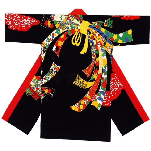 衣装関係・お祭り関連 / 長半纏(はんてん・法被・はっぴ）　のしめ柄