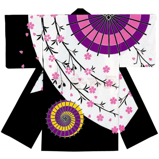 衣装関係・お祭り関連 / 長半纏(はんてん・法被・はっぴ）　傘柄