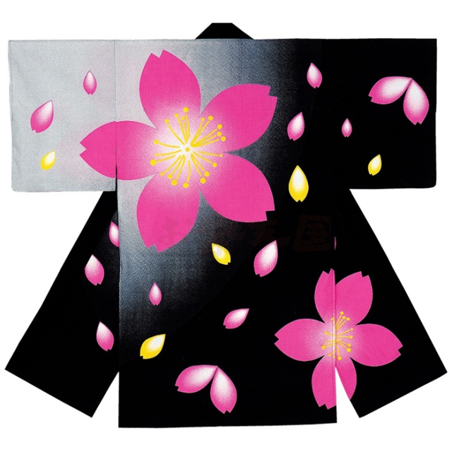 衣装関係・お祭り関連 / 長半纏(はんてん・法被・はっぴ）　桜柄