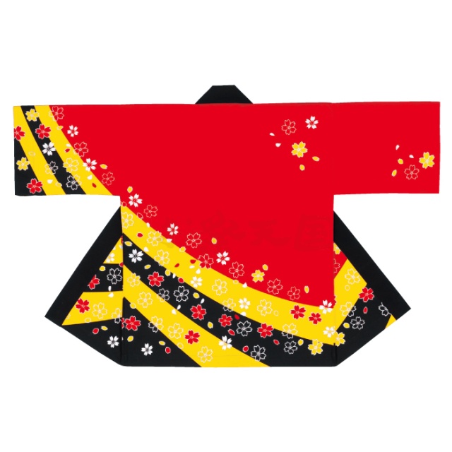 衣装関係・お祭り関連 / 半纏(はんてん・法被・はっぴ）・特殊染　カラフル桜