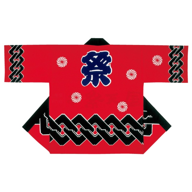 衣装関係・お祭り関連 / 半纏(はんてん・法被・はっぴ）・特殊染　カラフル桜